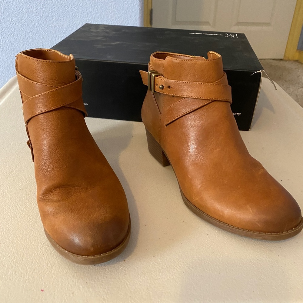 Inc leather booties.